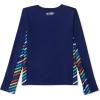 imageSpeedo Girls Uv Swim Shirt Long Sleeve RashguardBlue Harmony Splice