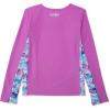 imageSpeedo Girls Uv Swim Shirt Long Sleeve RashguardByzantium Splice