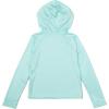 imageSpeedo Girls Uv Swim Shirt Long Sleeve RashguardHooded Aqua Splash