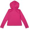 imageSpeedo Girls Uv Swim Shirt Long Sleeve RashguardHooded Rose Violet
