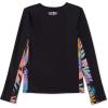 imageSpeedo Girls Uv Swim Shirt Long Sleeve RashguardSpeedo Black Splice