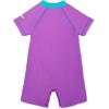 imageSpeedo Kids Swimsuit One Piece Short Sleeve Rashguard Begin to Swim PrintAmethyst