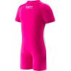 imageSpeedo Kids Swimsuit One Piece Short Sleeve Rashguard Begin to Swim PrintBright Pink