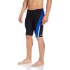 imageSpeedo Mens Standard Swimsuit Jammer Endurance Splice Team ColorsBlackBlue Splice