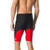 imageSpeedo Mens Standard Swimsuit Jammer Endurance Splice Team ColorsBlackRed Spark