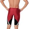 imageSpeedo Mens Standard Swimsuit Jammer Endurance Splice Team ColorsEdge BlackRed