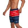 imageSpeedo Mens Swim Trunk Knee Length Boardshort Bondi Printed18 Oasis High Risk Red