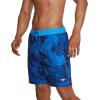 imageSpeedo Mens Swim Trunk Knee Length Boardshort Bondi Printed18 Palm Palace Blue
