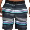 imageSpeedo Mens Swim Trunk Knee Length Boardshort Bondi Printed18 Seafaring Anthracite
