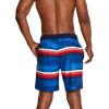 imageSpeedo Mens Swim Trunk Knee Length Boardshort Bondi Printed18 Seafaring High Risk Red