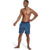 imageSpeedo Mens Swim Trunk Knee Length Boardshort Bondi Printed18 Spray Vallarta Blue