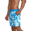 imageSpeedo Mens Swim Trunk Knee Length Boardshort Bondi Printed18 Tides Blue Atoll