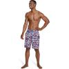imageSpeedo Mens Swim Trunk Knee Length Boardshort Bondi Printed20 Data High Risk Red