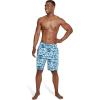 imageSpeedo Mens Swim Trunk Knee Length Boardshort Bondi Printed20 Data Palace Blue