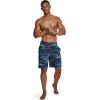 imageSpeedo Mens Swim Trunk Knee Length Boardshort Bondi Printed20 Slice Blue Glass