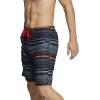 imageSpeedo Mens Swim Trunk Knee Length Boardshort Bondi PrintedBlackGrey Stripe