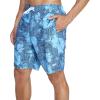 imageSpeedo Mens Swim Trunk Knee Length Boardshort Bondi PrintedPeacoat