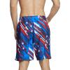 imageSpeedo Mens Swim Trunk Knee Length Boardshort Bondi PrintedRedWhiteBlue