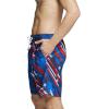 imageSpeedo Mens Swim Trunk Knee Length Boardshort Bondi PrintedRedWhiteBlue