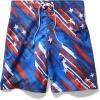 imageSpeedo Mens Swim Trunk Knee Length Boardshort Bondi PrintedRedWhiteBlue