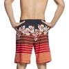 imageSpeedo Mens Swim Trunk Knee Length Boardshort Bondi PrintedSpeedo Black Stripe