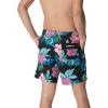 imageSpeedo Mens Swim Trunk Mid Length Redondo FloralFine Anthracite