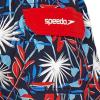 imageSpeedo Mens Swim Trunk Mid Length Redondo FloralGarden RedWhiteBlue