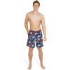 imageSpeedo Mens Swim Trunk Mid Length Redondo FloralGarden RedWhiteBlue