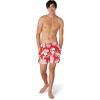imageSpeedo Mens Swim Trunk Mid Length Redondo FloralPhilo Palm High Risk Red