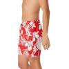 imageSpeedo Mens Swim Trunk Mid Length Redondo FloralPhilo Palm High Risk Red