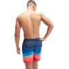 imageSpeedo Mens Swim Trunk Mid Length Redondo PrintedHorizon View Peacoat