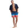 imageSpeedo Mens Swim Trunk Mid Length Redondo PrintedHorizon View Peacoat