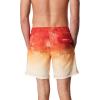 imageSpeedo Mens Swim Trunk Mid Length Redondo PrintedOmbre Molten Lava