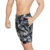 imageSpeedo Mens Swim Trunk Mid Length Redondo PrintedPalm Anthracite
