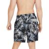imageSpeedo Mens Swim Trunk Mid Length Redondo PrintedPalm Anthracite