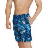 imageSpeedo Mens Swim Trunk Mid Length Redondo PrintedPalm Peacoat