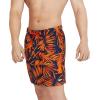 imageSpeedo Mens Swim Trunk Mid Length Redondo PrintedPalm Spicy Orange