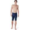 imageSpeedo Mens Swimsuit Jammer Prolt SolidBlock Team NavyBright Green