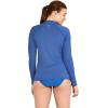 imageSpeedo Womens Precision Pleat Zip RashguardBright Cobalt