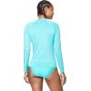 imageSpeedo Womens Precision Pleat Zip RashguardCeramic