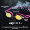 imageSpeedo Womens Swim Goggles Mirrored Vanquisher 20Silver Ice