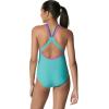 imageSpeedo Womens Swimsuit One Piece Contrast Binding High CutPorcelain