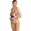 imageSpeedo Womens Swimsuit One Piece Prolt Volt Back PrintedAbstract Radiant Yellow