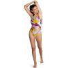 imageSpeedo Womens Swimsuit One Piece Prolt Volt Back PrintedAbstract Radiant Yellow