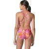 imageSpeedo Womens Swimsuit One Piece Prolt Volt Back PrintedMarble Rose Violet