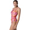 imageSpeedo Womens Swimsuit One Piece Prolt Volt Back PrintedMarble Rose Violet