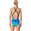 imageSpeedo Womens Swimsuit One Piece Prolt Volt Back PrintedOmbre Deep Peri