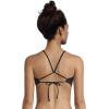 imageSpeedo Womens Swimsuit Top Bikini Endurance Lite Tie Back SolidSpeedo Black Keyhole
