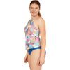 imageSpeedo Womens Swimsuit Top Tankini Adjustable High NeckTexture Tropical