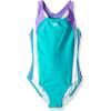 imageSpeedo Girls Swimsuit One Piece Infinity Splice Thick StrapNew Turquoise